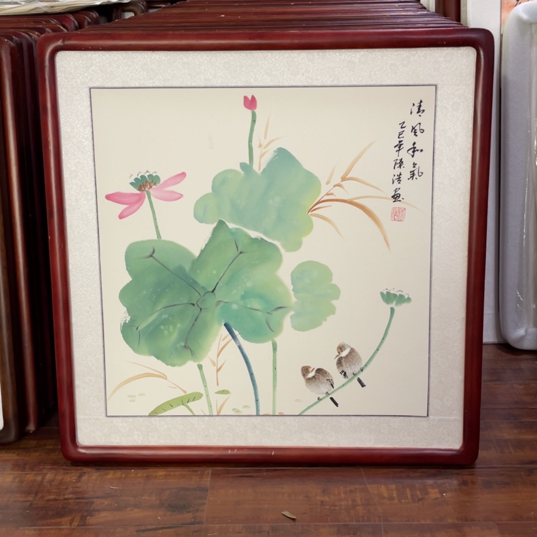 国画带框尺寸63*63厘米