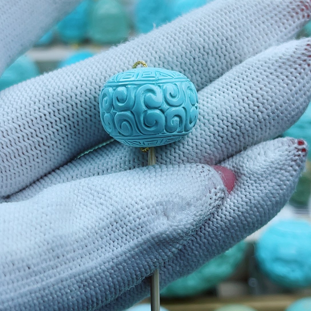 绿松石未镶嵌珠宝奇石配饰18.5✖️15