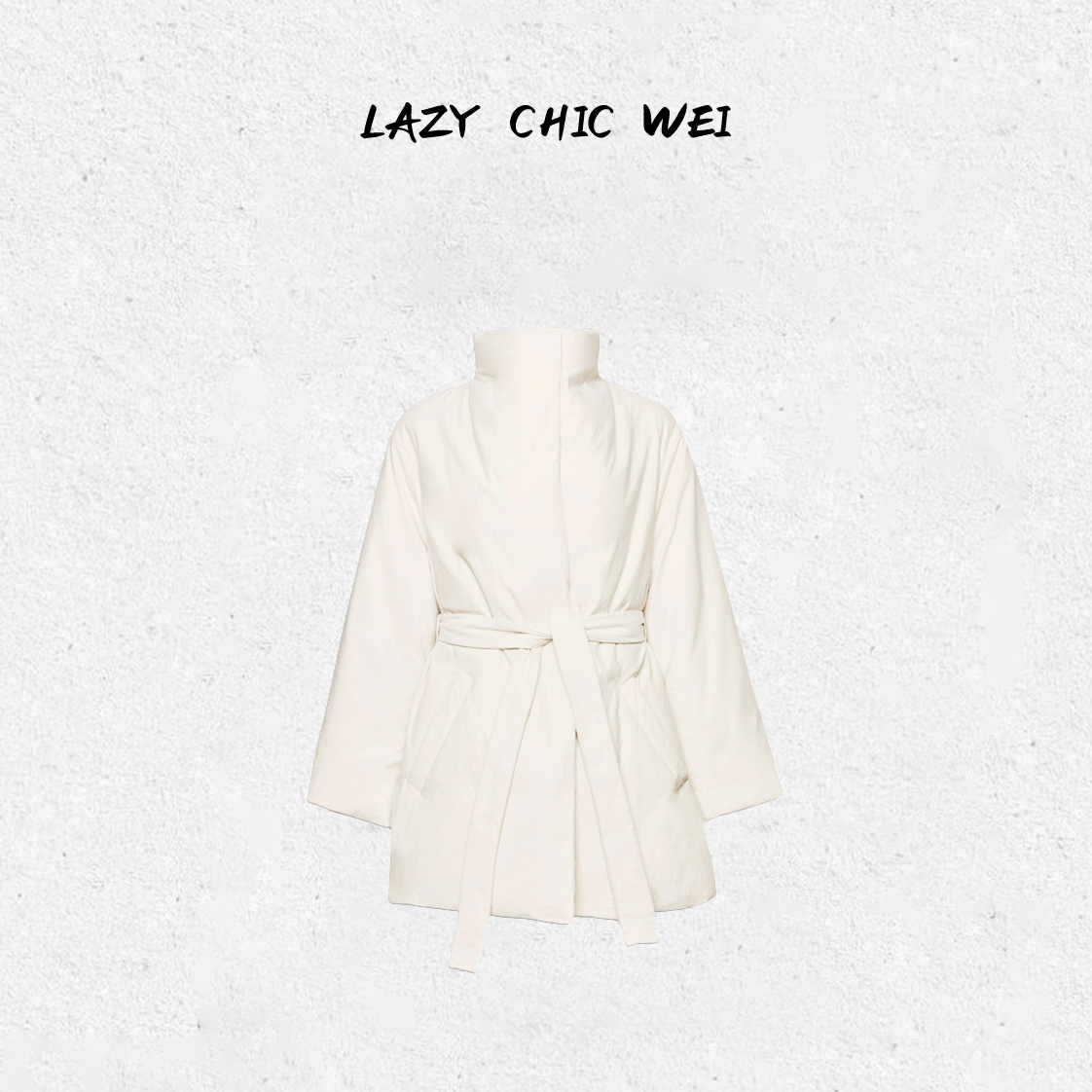 WEI"山本"90白鹅绒可立可翻领保暖羽绒服25130SSW6046