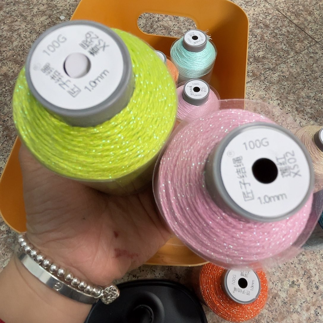 聚酯纤维1.0手搓棉100克春辰莲红