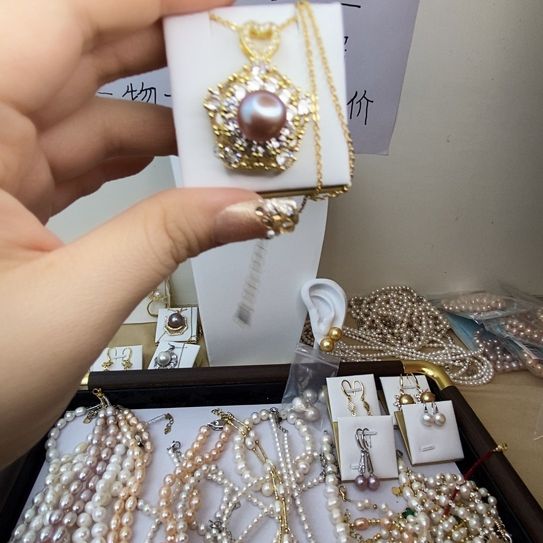 合金吊坠(赠链)淡水珍珠