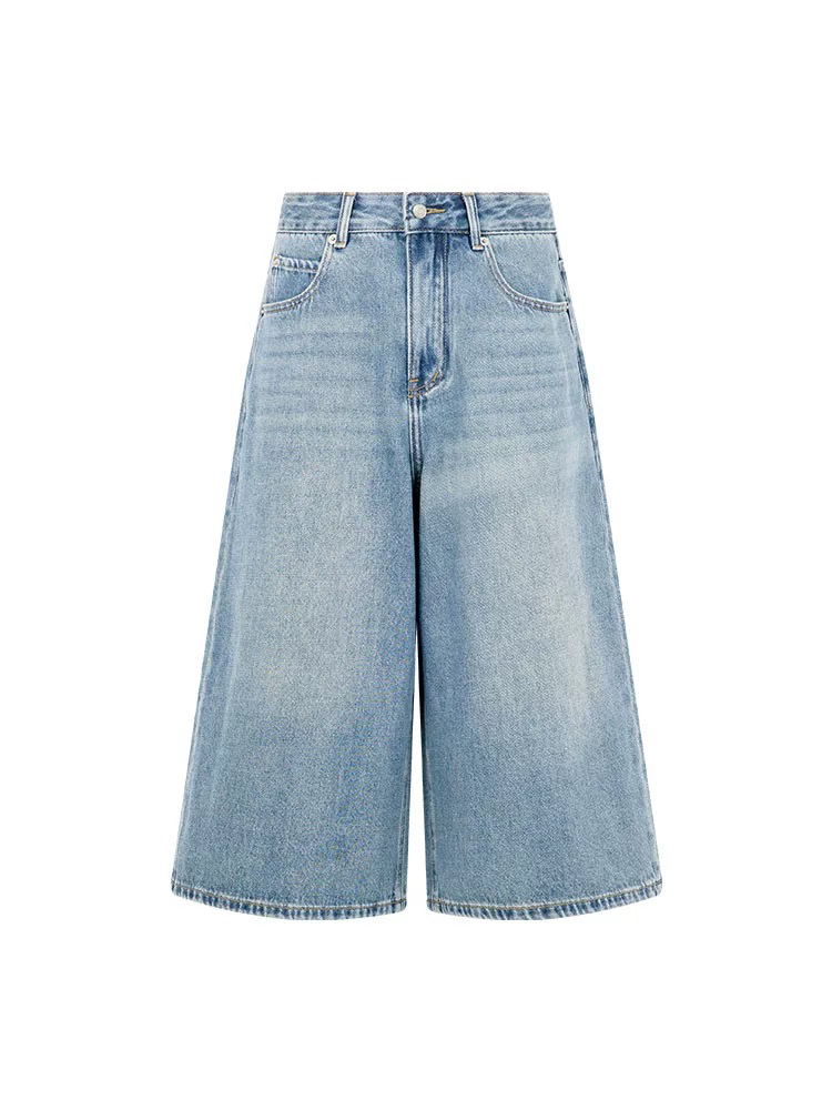 MY东海岸七分牛仔裤