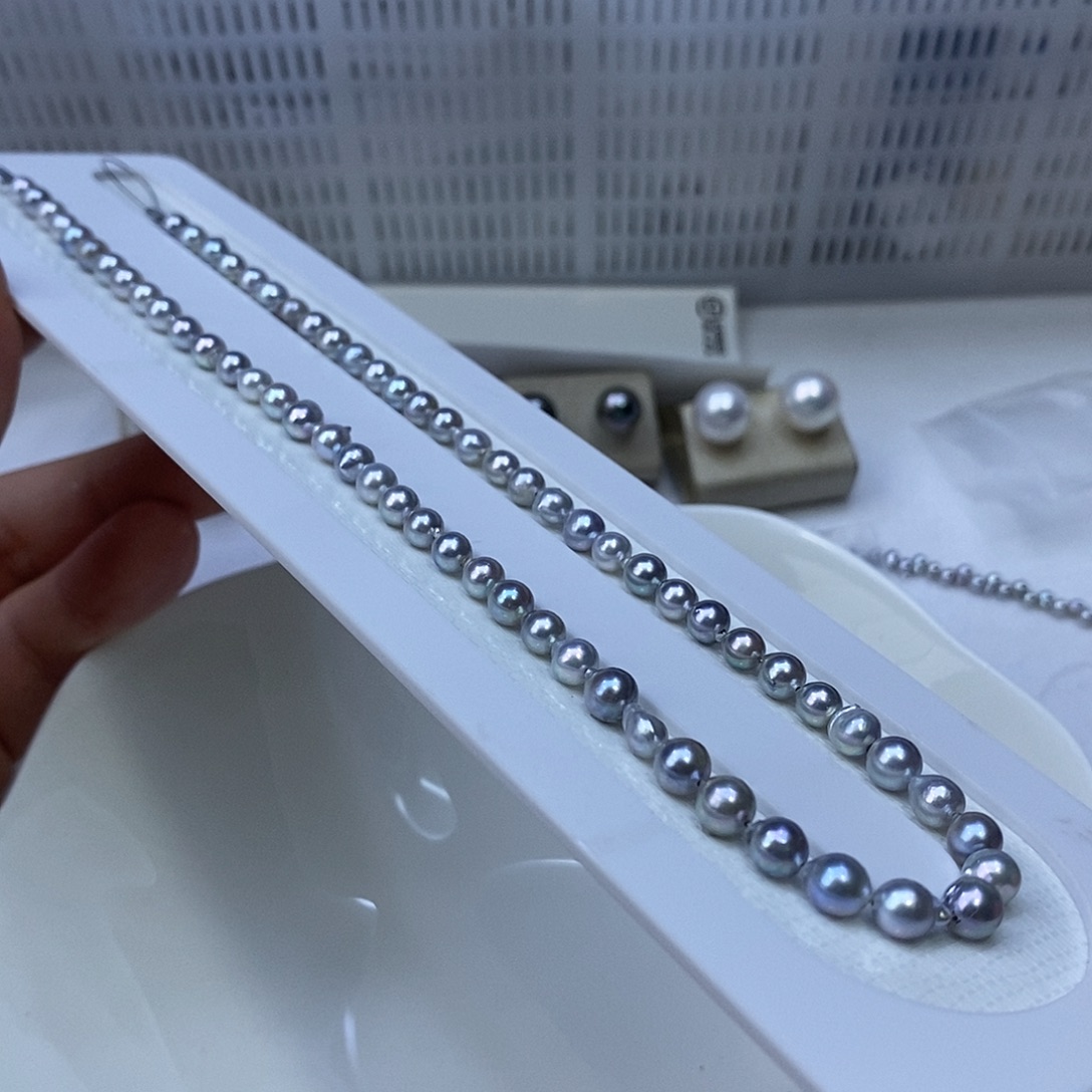 海水珍珠颈饰银S925镶嵌