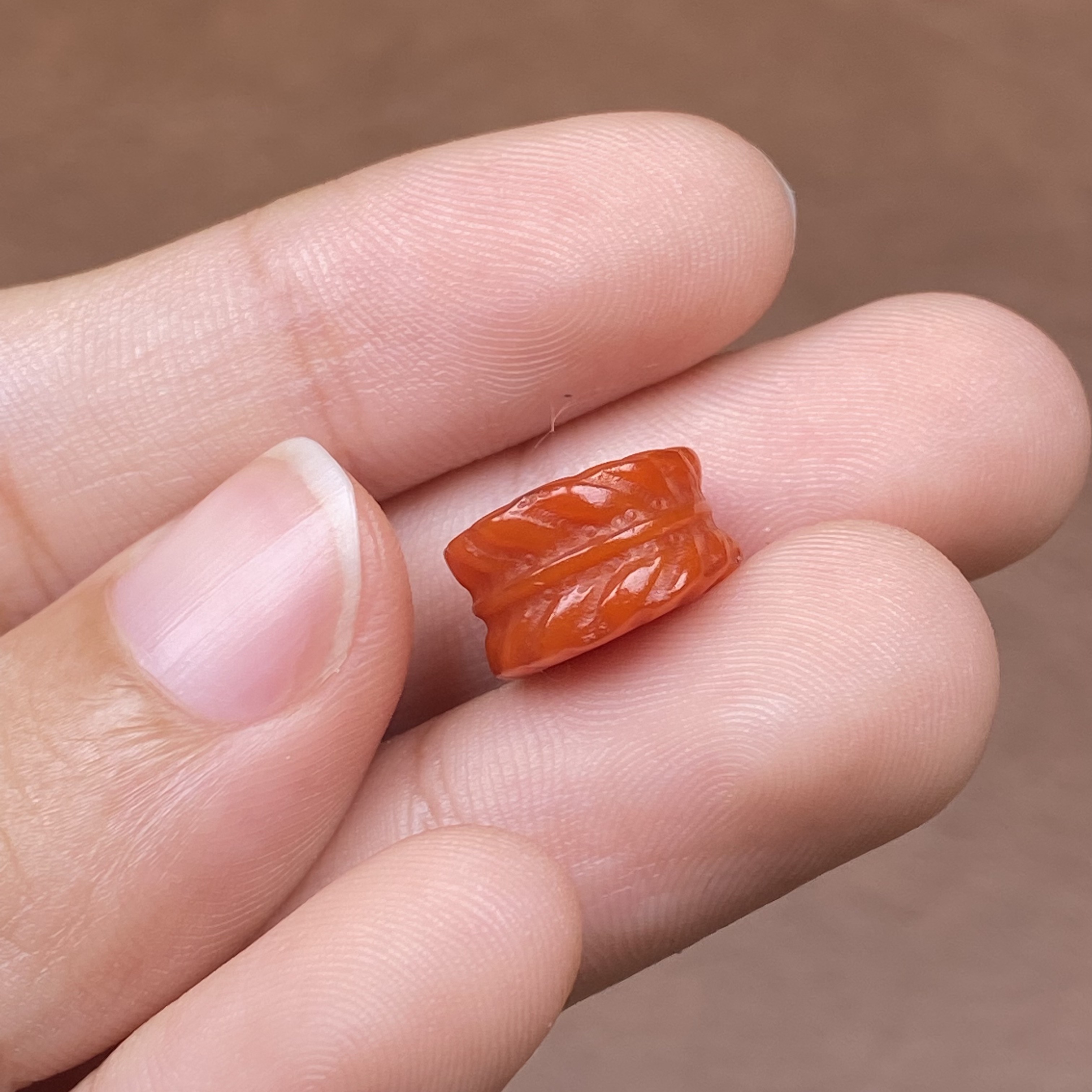 南红玛瑙桶珠顶珠羽毛扣11*7mm腰珠直播间选购多样性发一