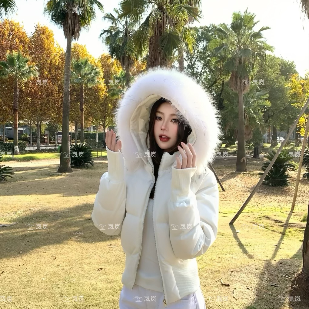 【妲己4.0】小海鸥新国标90白鸭绒收腰羽绒服冬季修身毛领外套