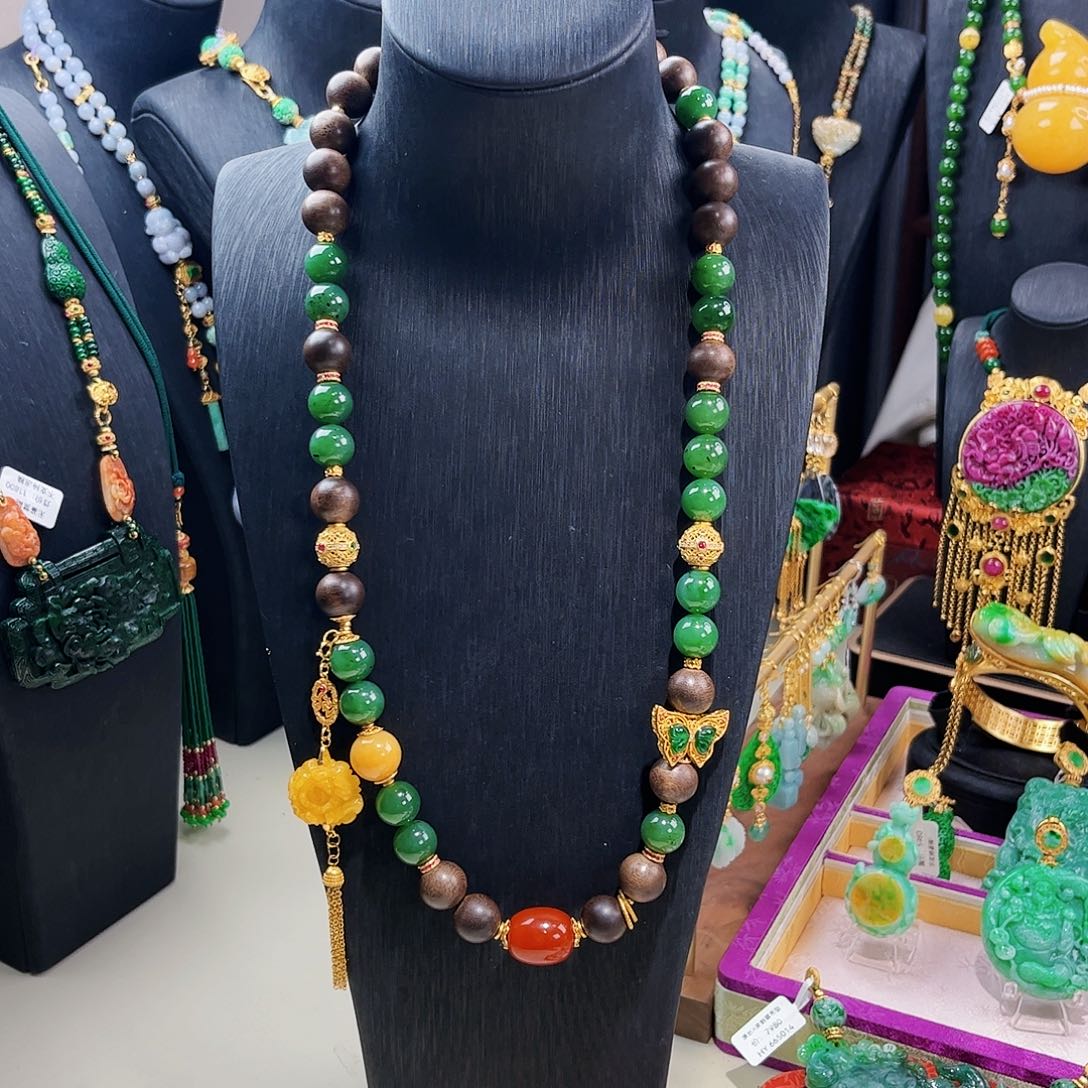 【闪购商品】和田玉（碧玉）项链未镶嵌 福利