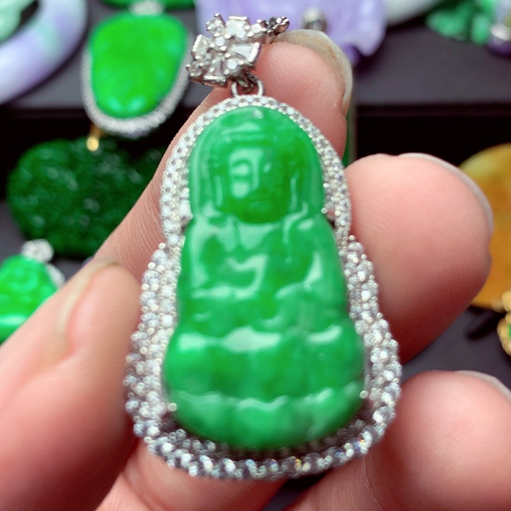 翡翠未镶嵌吊坠(不含链)