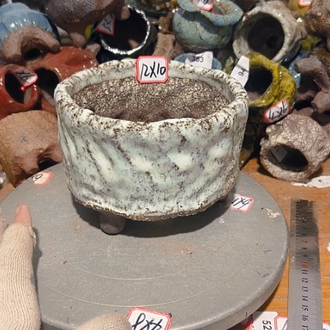 粗陶花盆制作就这样了，