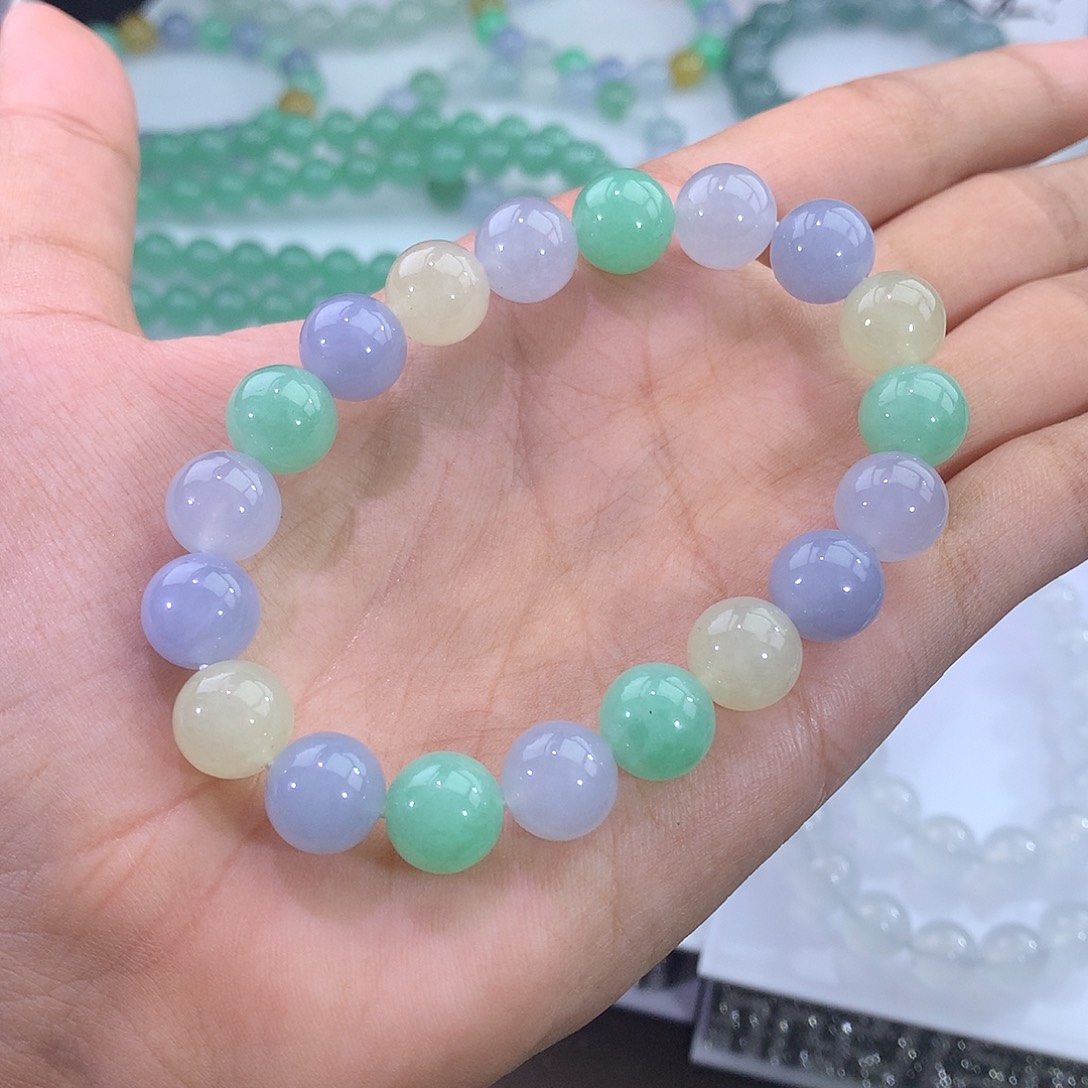 未镶嵌手链翡翠多宝手串
