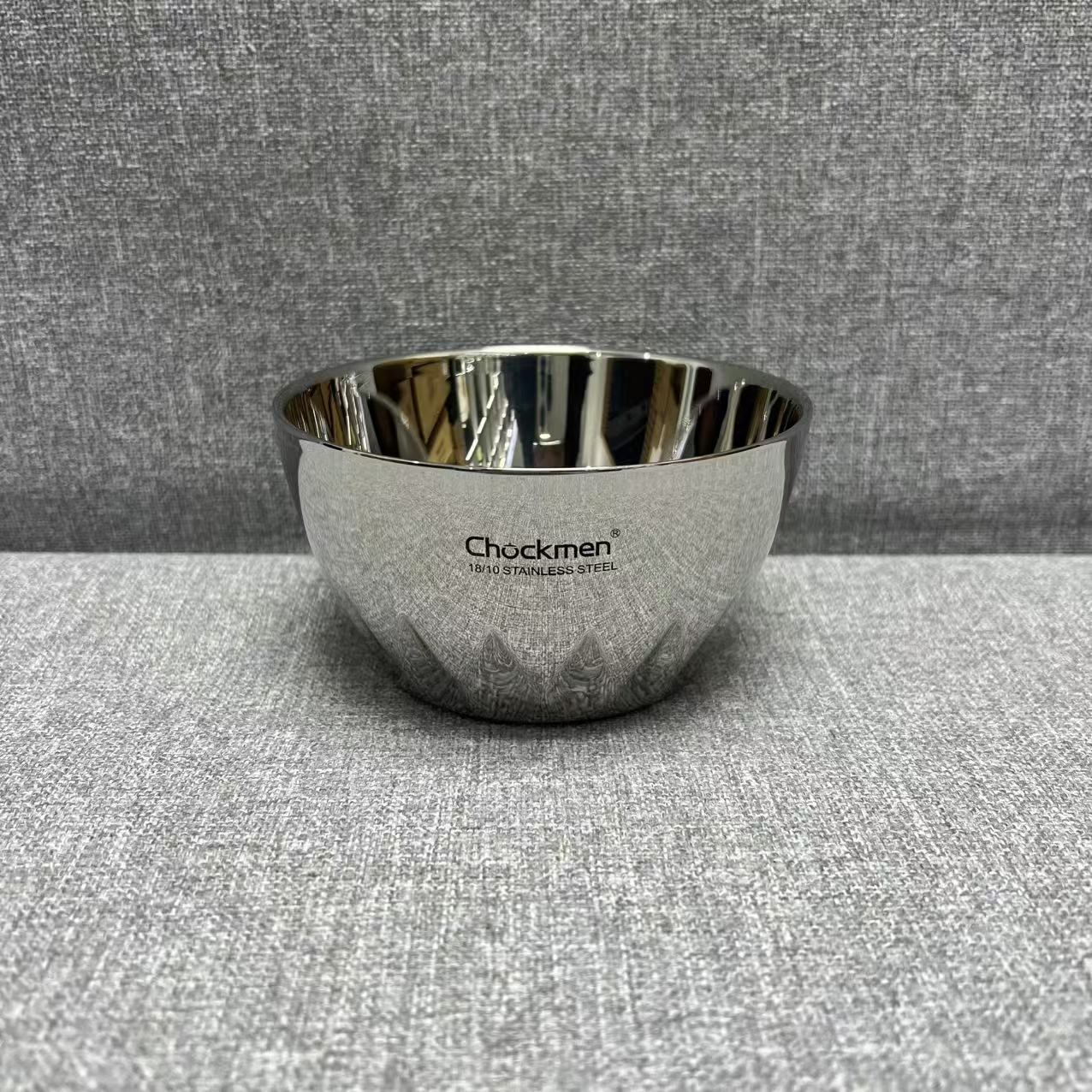 1-056 chockmen 菁英系列无把手莲花双层碗 12*6.5cm 重约0.2kg