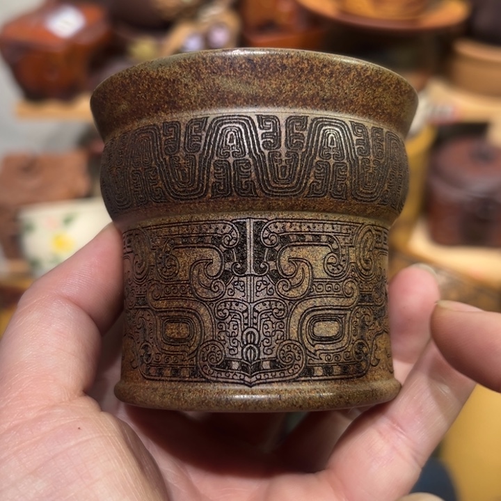 紫砂茶杯宜兴紫砂主人杯