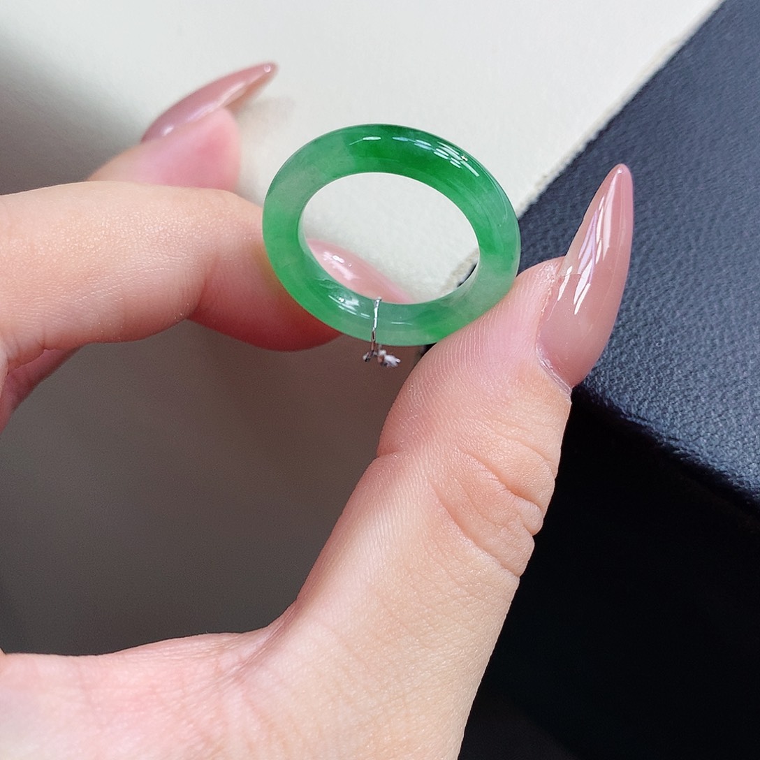 未镶嵌戒指翡翠14号