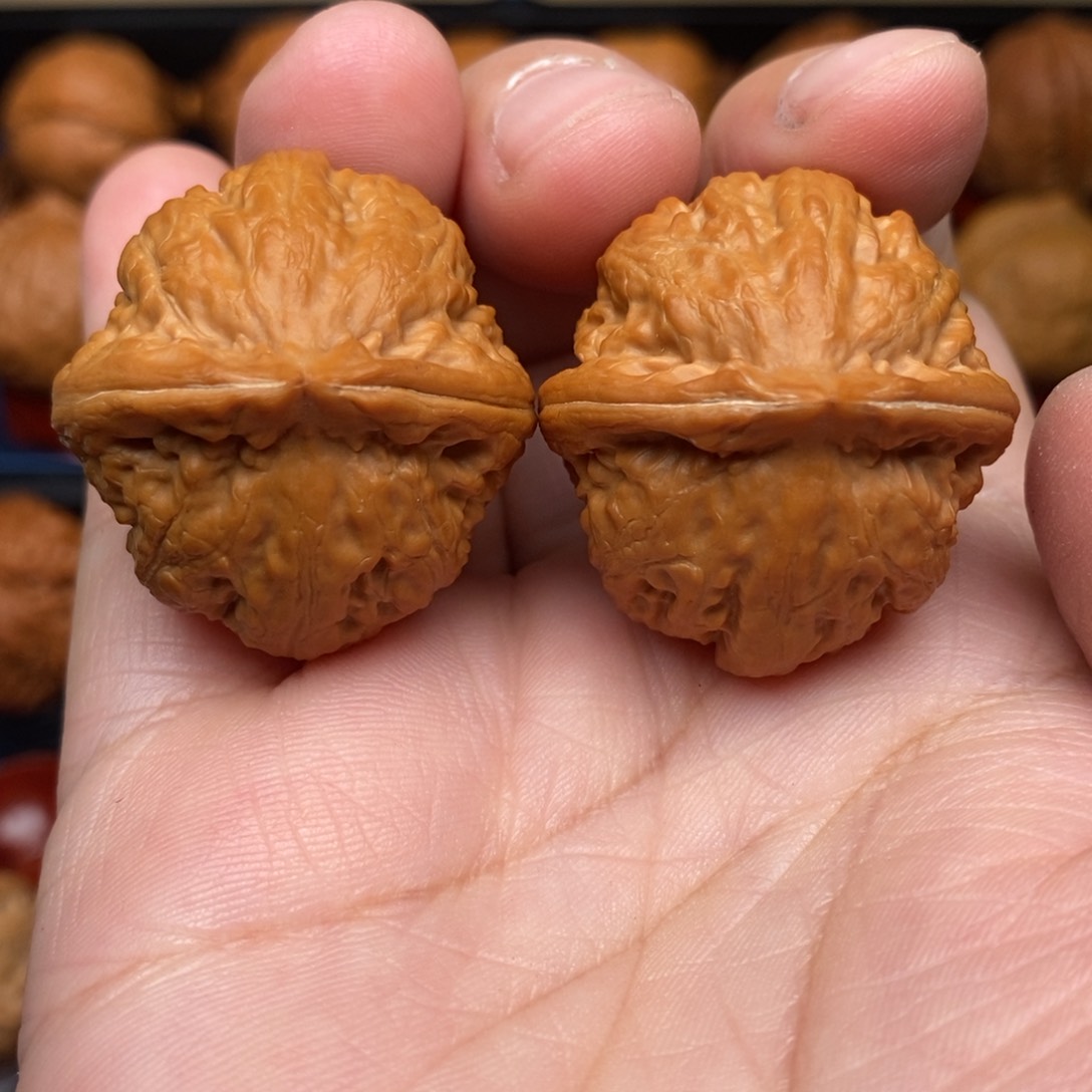 文玩核桃把件手捻胖头砣