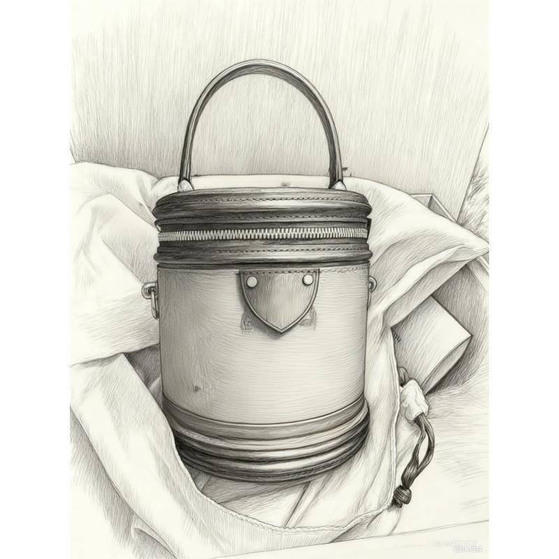 发财桶15 x 16 x 15 厘米女士单肩包M46699