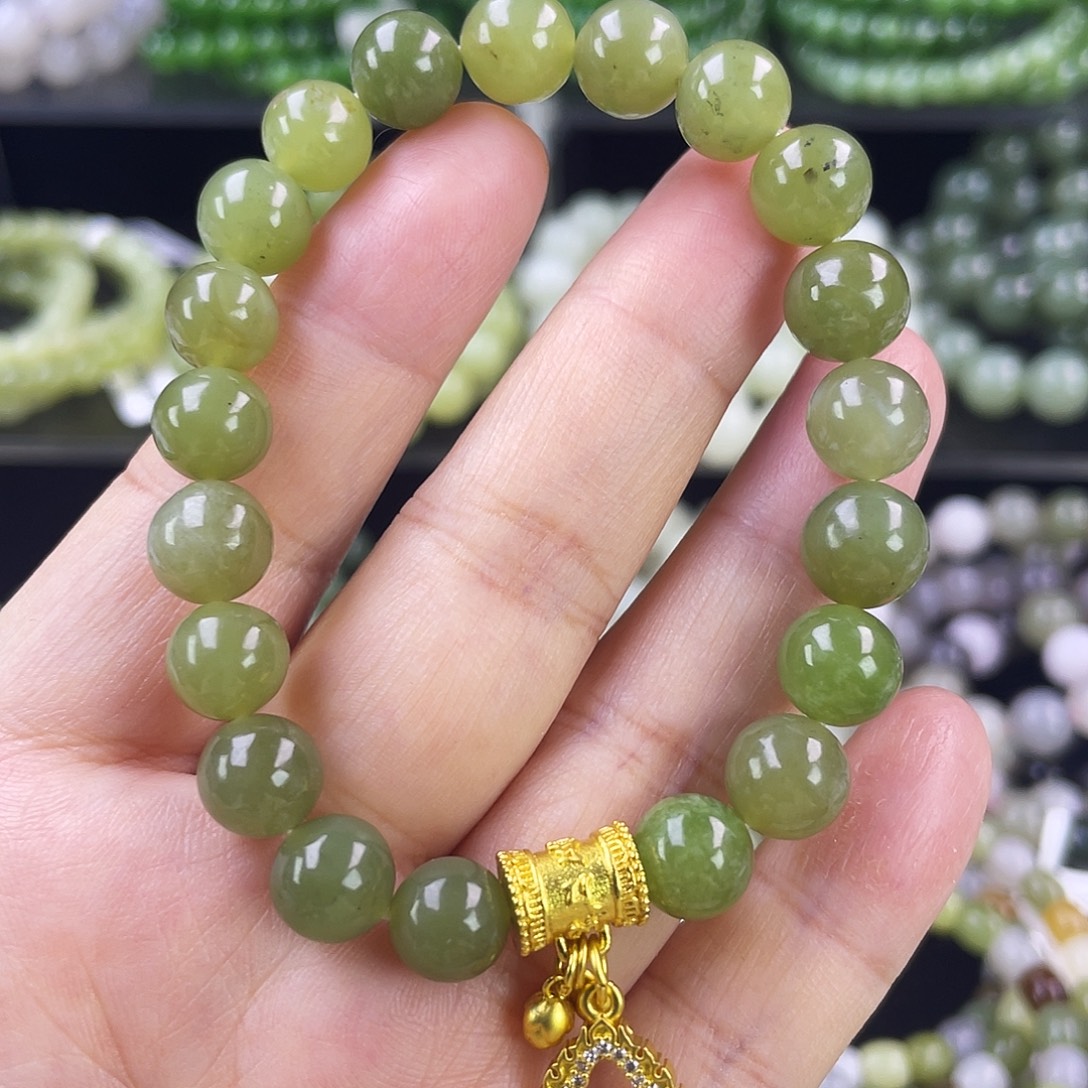 和田玉未镶嵌手链