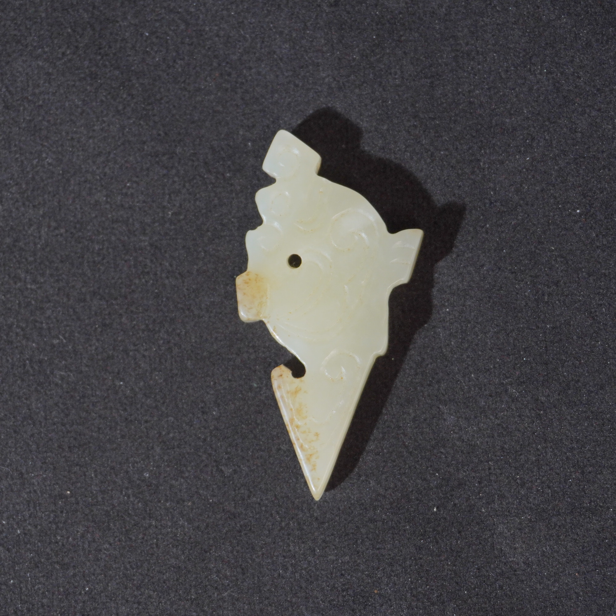 4NA24  清  和田玉瑞兽挂件