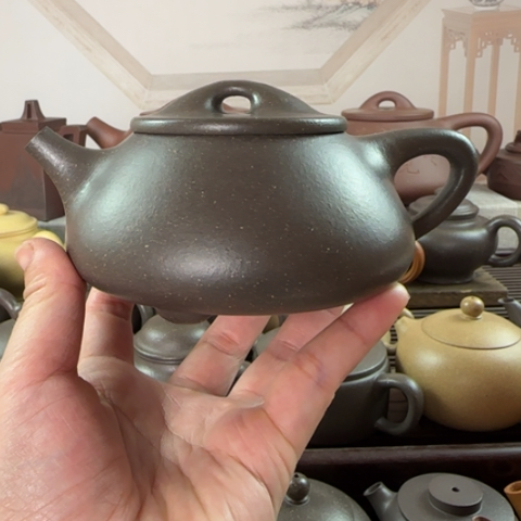 茶壶紫砂梨皮天青300cc