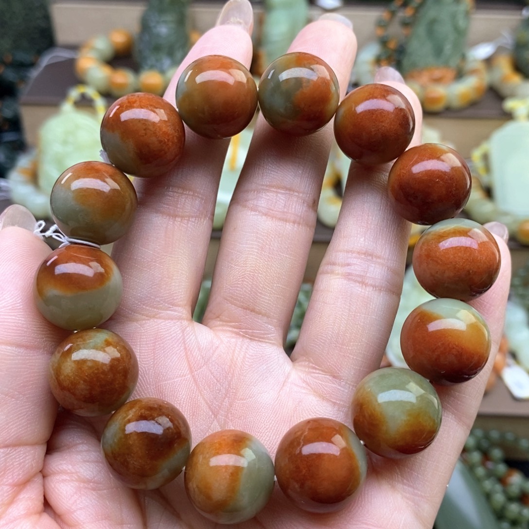 未镶嵌手串透闪石质玉