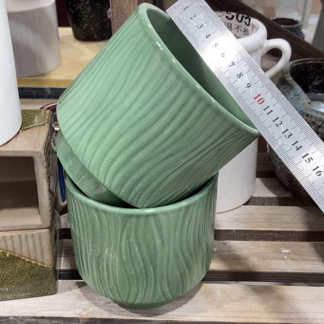 红陶高温陶瓷花盆