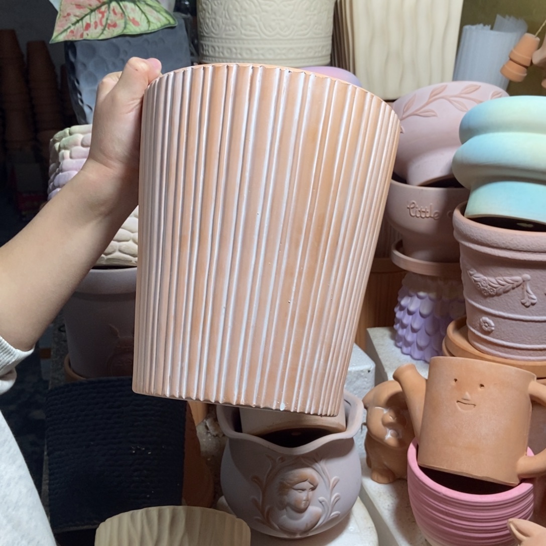 20×22复古直纹盆1个