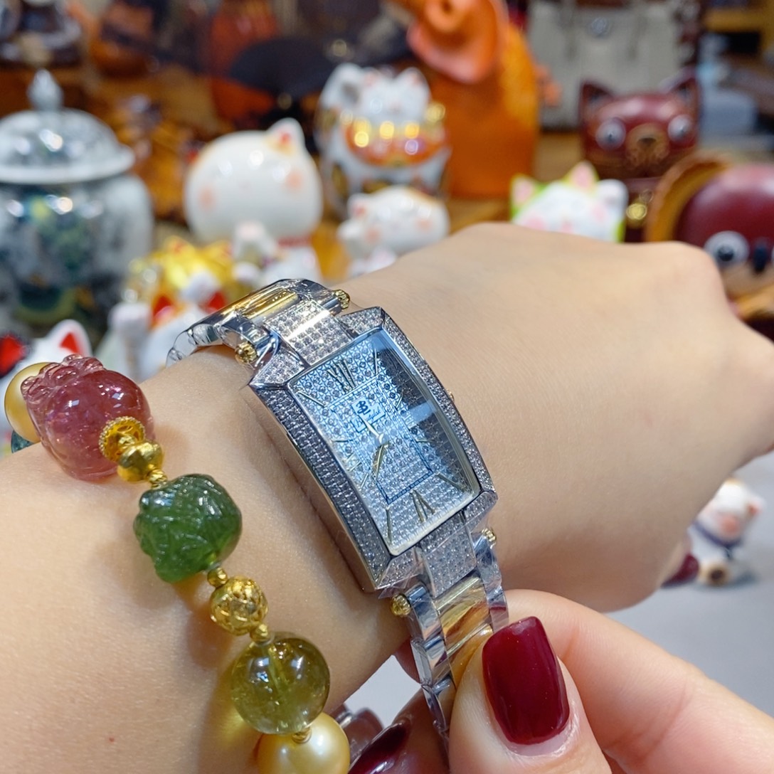 小牛皮（革）精钢钛合金石英机芯