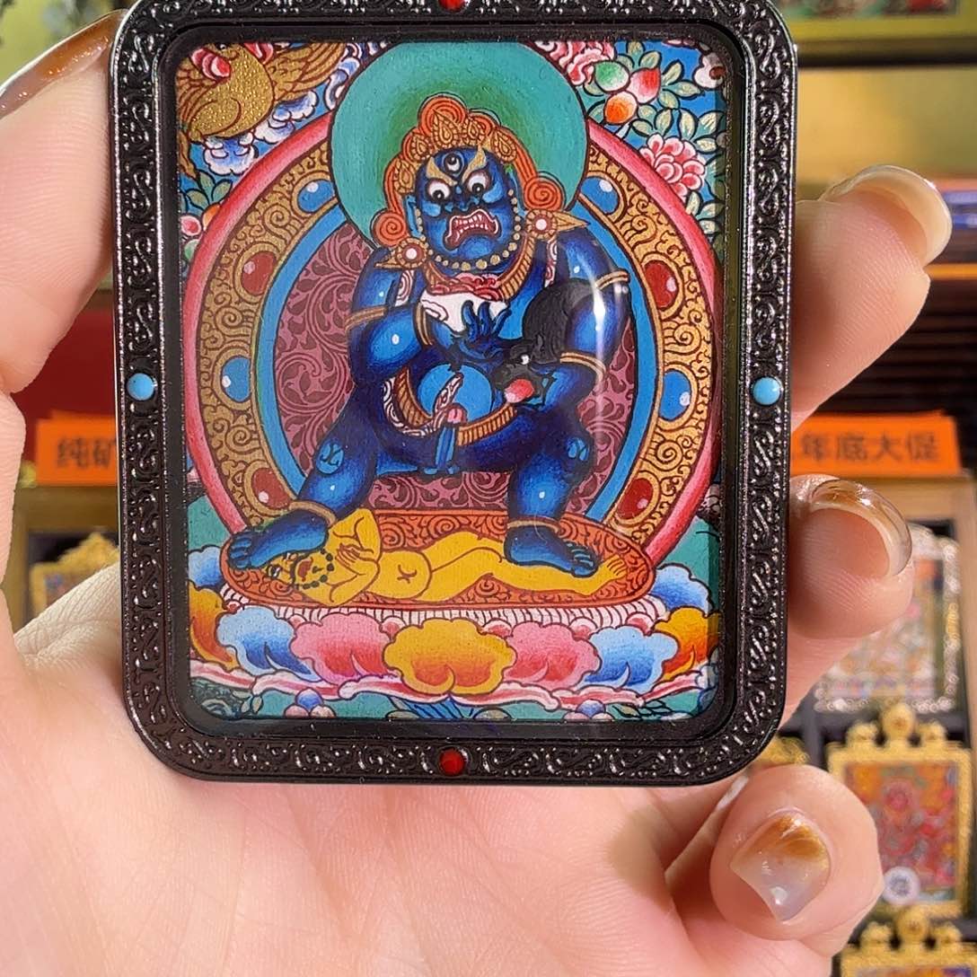 吊坠黑CC纯手绘扎西