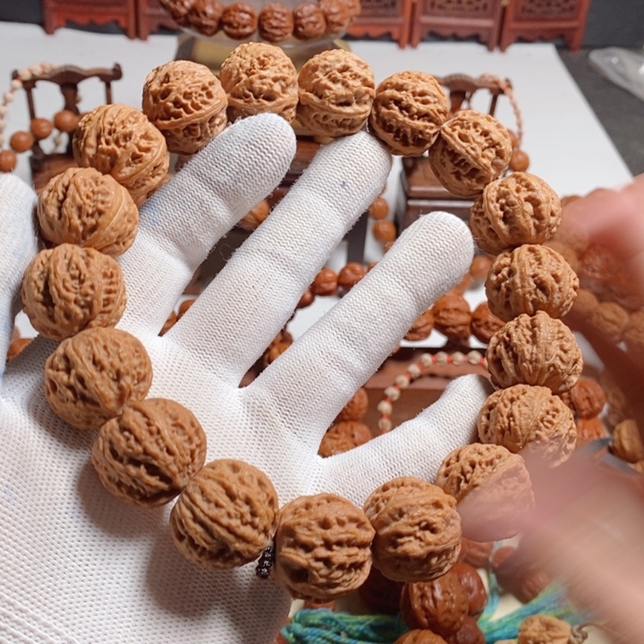 灰***ぅ手串文玩核桃尺寸22