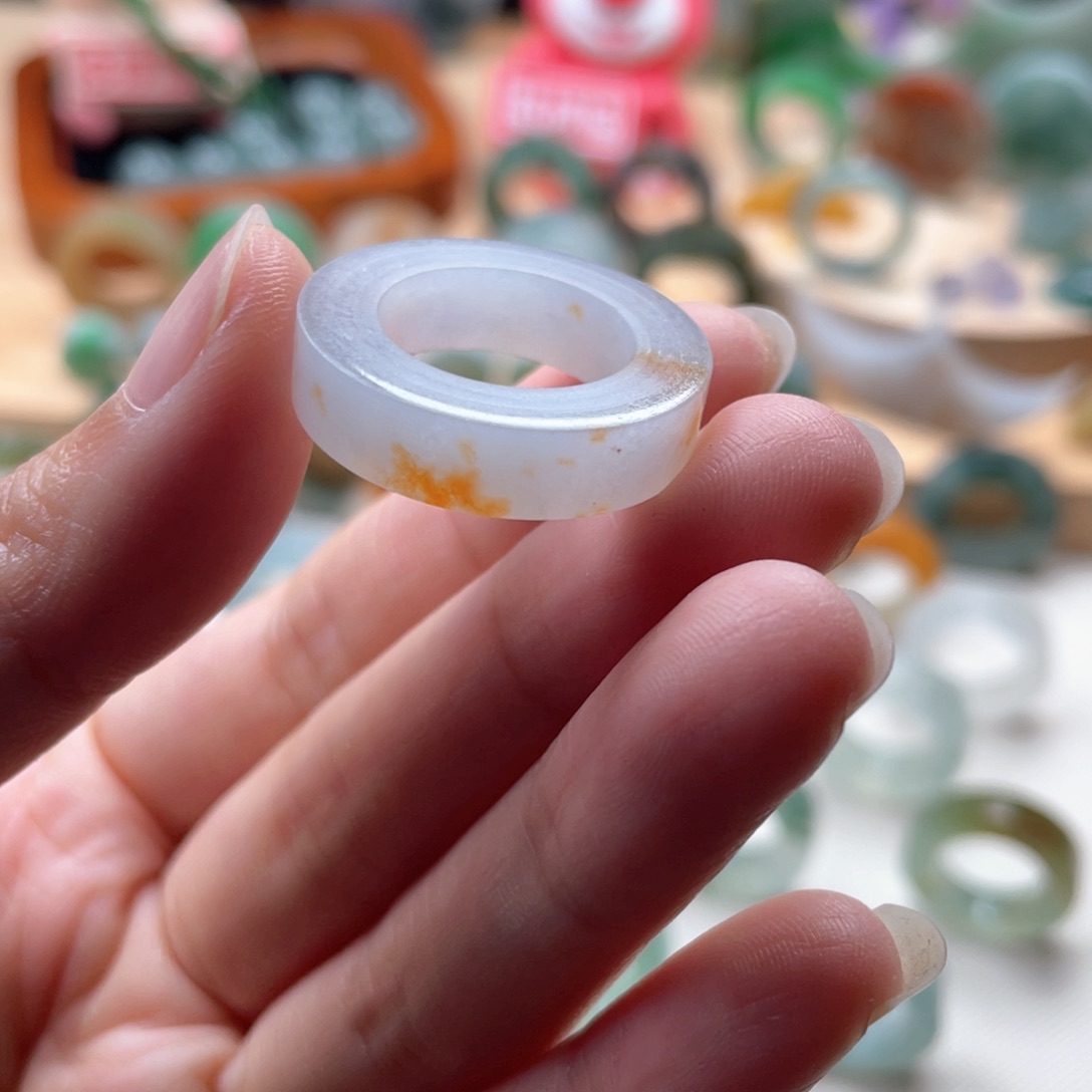 定制翡翠未镶嵌戒圈10-16