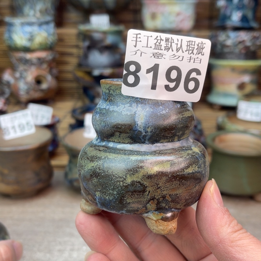 手工花盆默认瑕疵完美者勿拍
