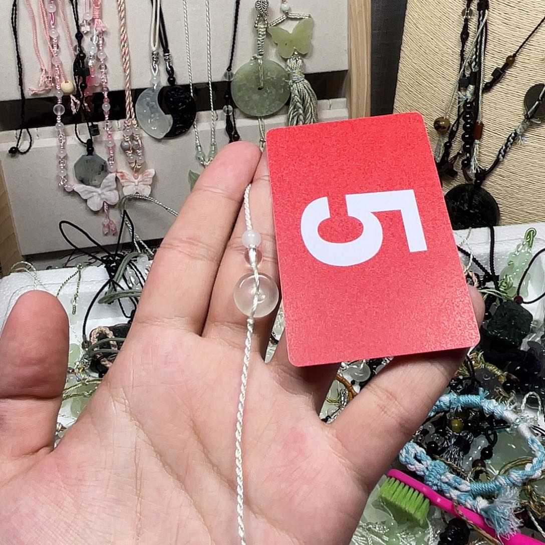 蛇纹石玉合金颈饰