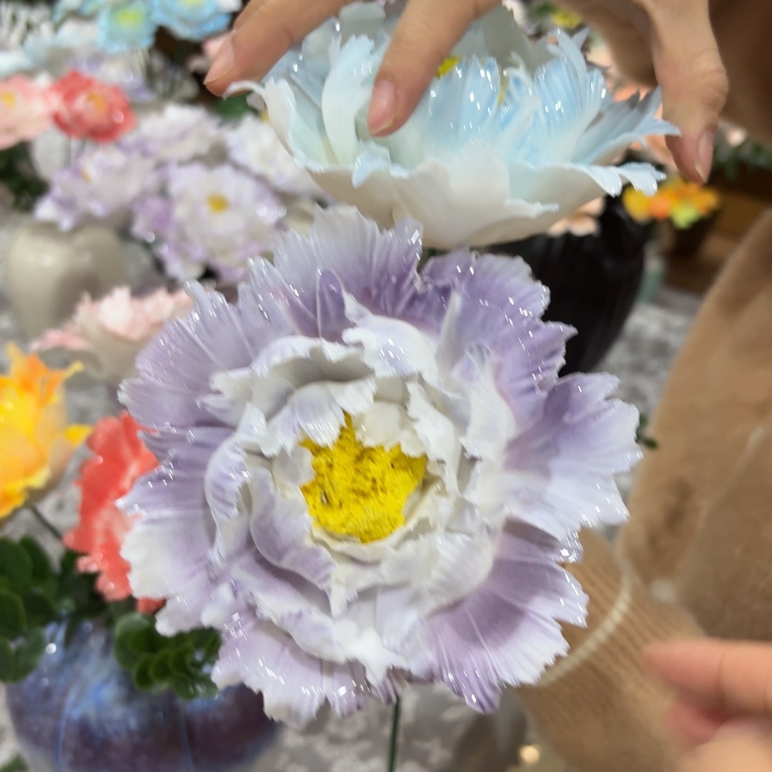 陶瓷花，20元发货，退款拉黑