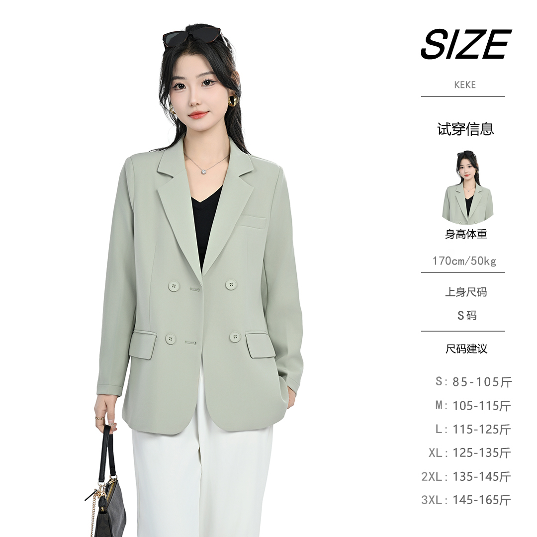 【平靖CD1525】2025夏装西装外套女薄款透气半里衬休闲西服气质百搭