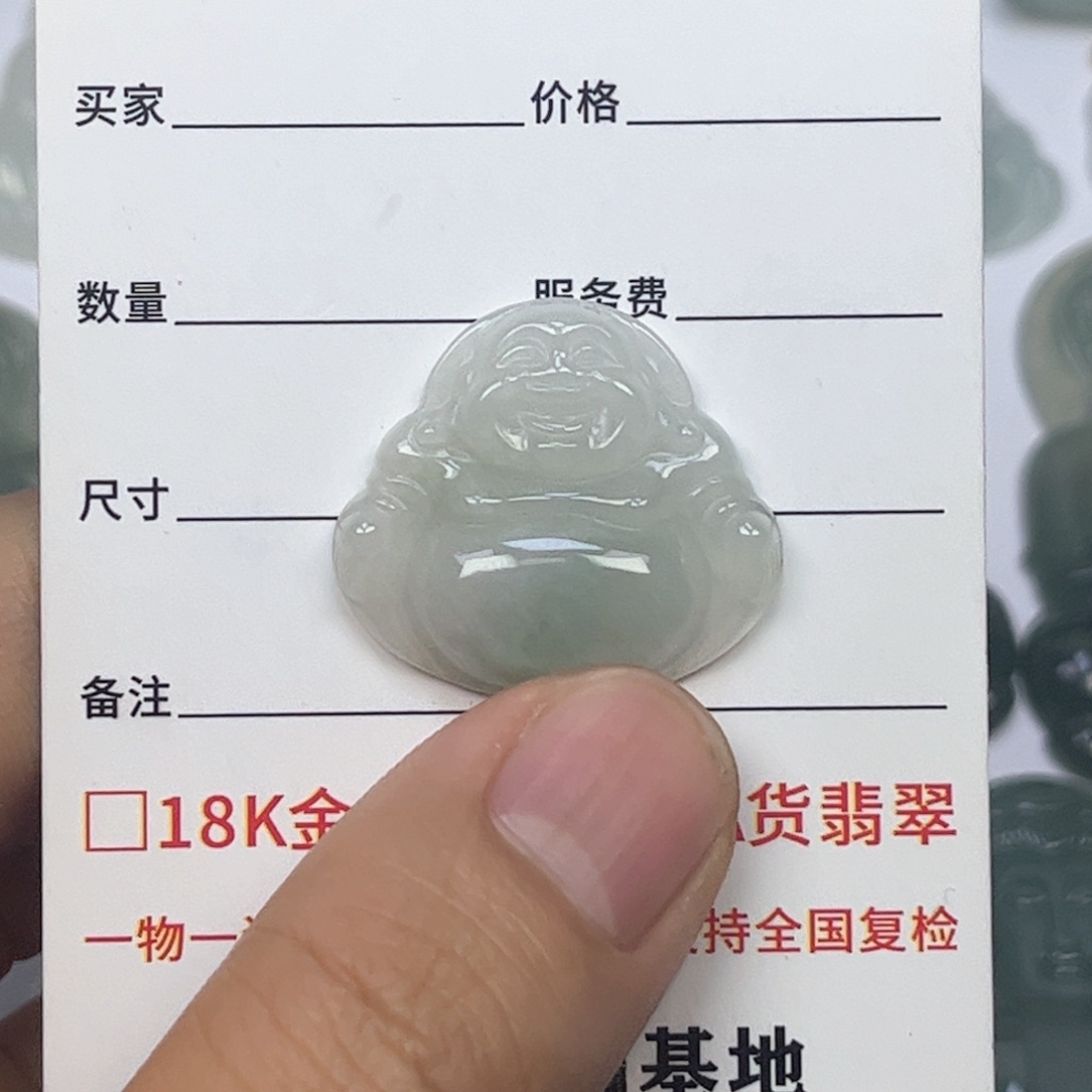翡翠颈饰未镶嵌缅甸天然翡翠