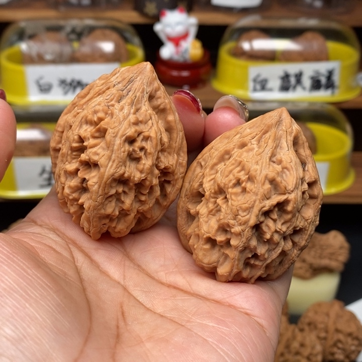 文玩核桃吊坠冰*啡41全品大枯石