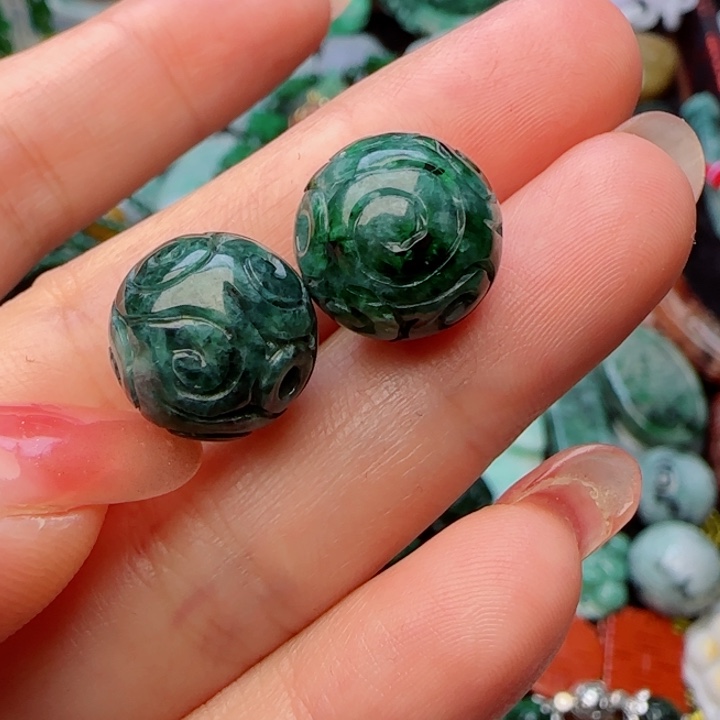 翡翠颈饰未镶嵌天然A货31