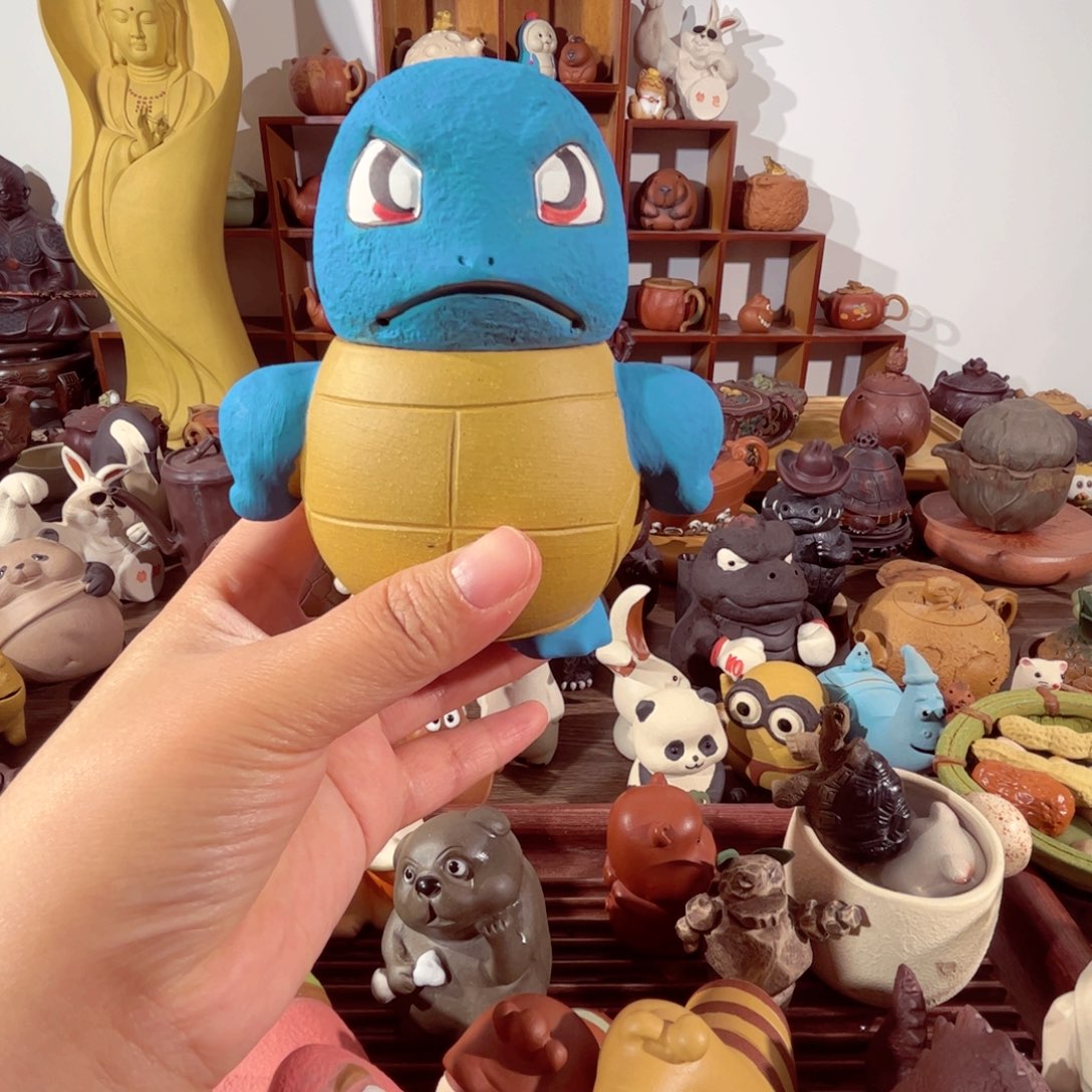 紫砂茶壶白**蛙手工制作工艺制作