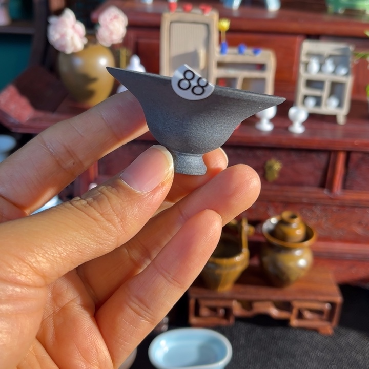 摆件微陶老王迷你花瓶