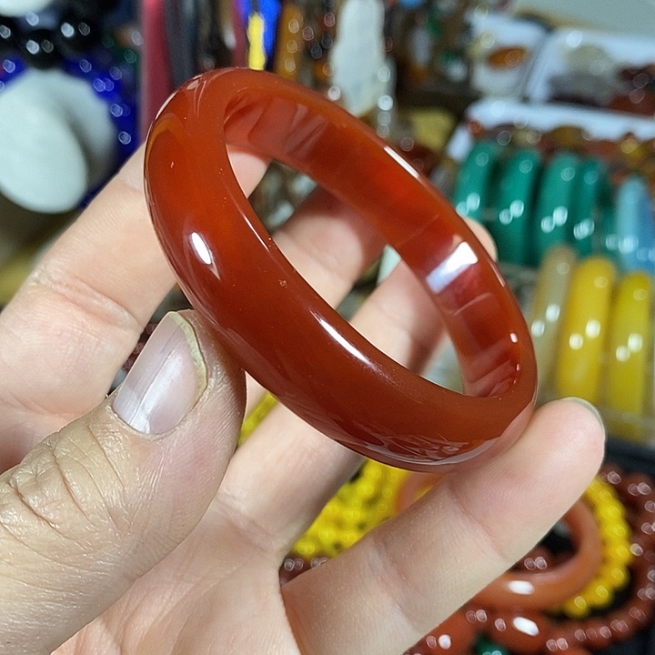 竹***玛瑙/玉髓未镶嵌手镯