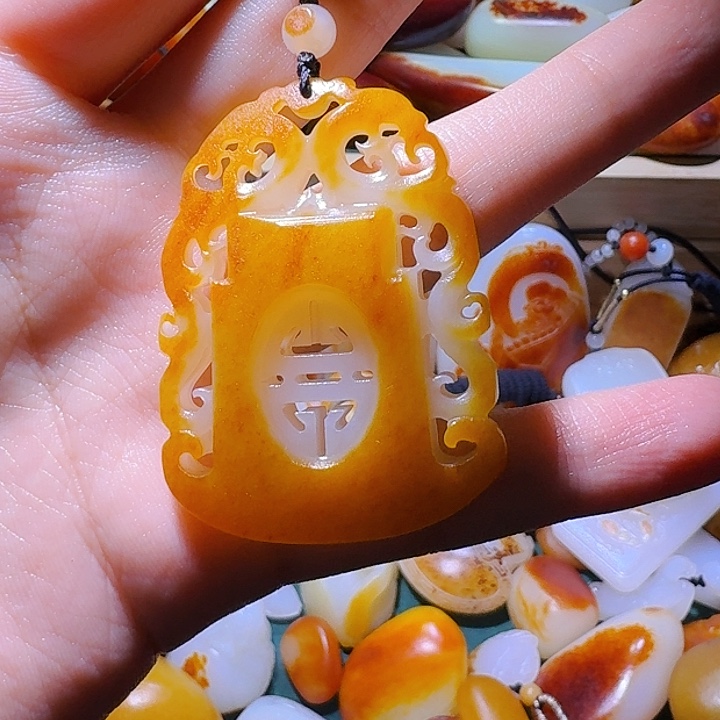 和田玉挂件未镶嵌@*头