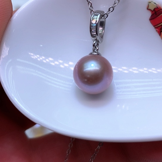 淡水珍珠耳饰银S925镶嵌