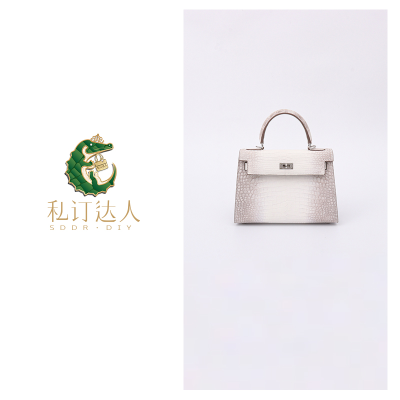 私订达人2025年春夏新款女士真皮百搭时尚鳄鱼皮女包