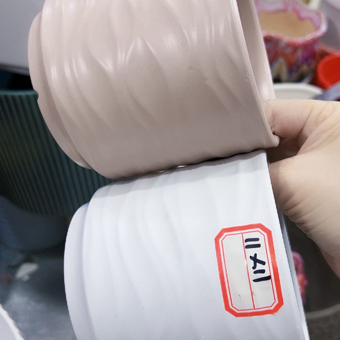 有孔外贸尾单陶瓷花盆凑单10米包邮