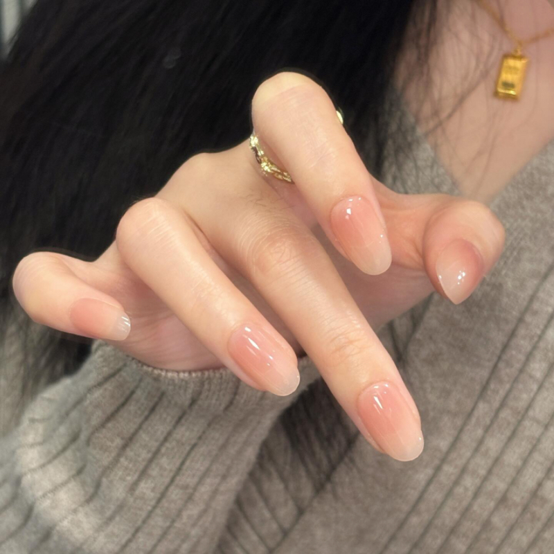 纯手工制作华妃嬛嬛穿戴甲甘露寺裸色渐变纯欲素颜气质甲2025新款