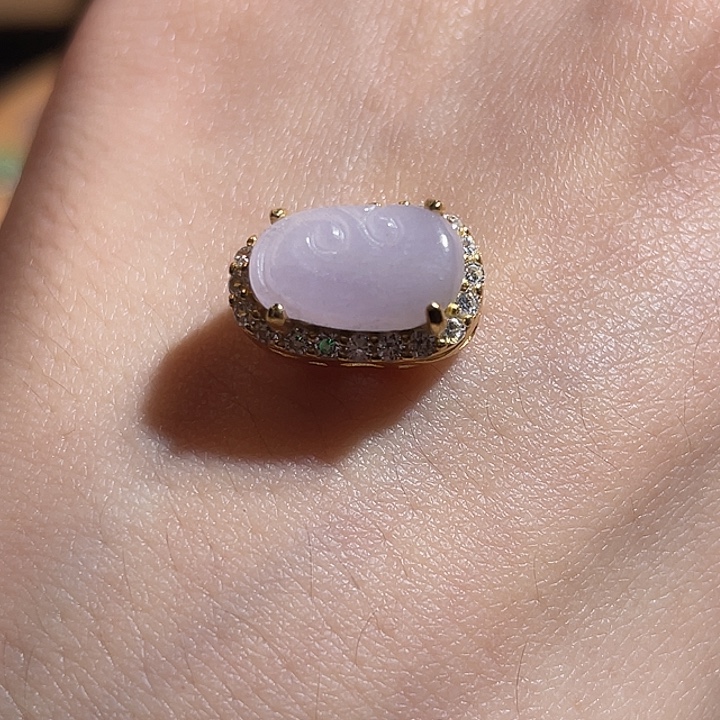 翡翠银S925镶嵌颈饰翡翠