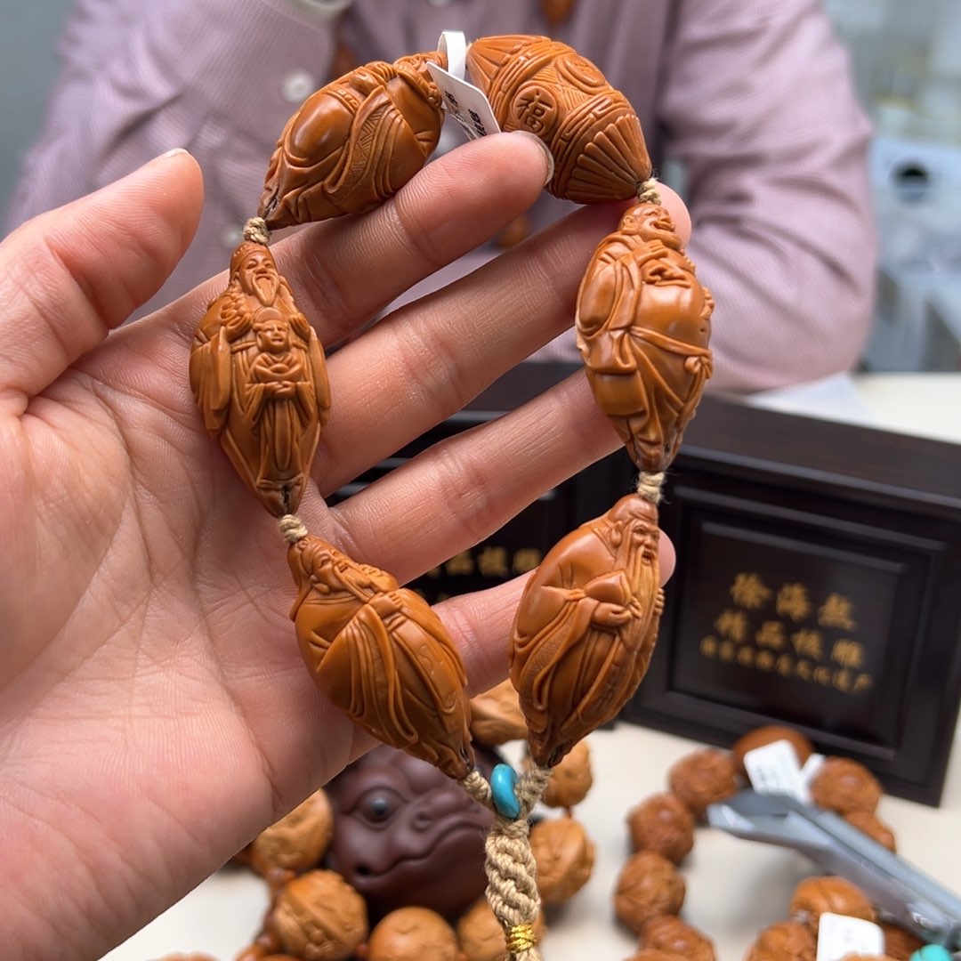 橄榄核手串/手链漂****家五福临门