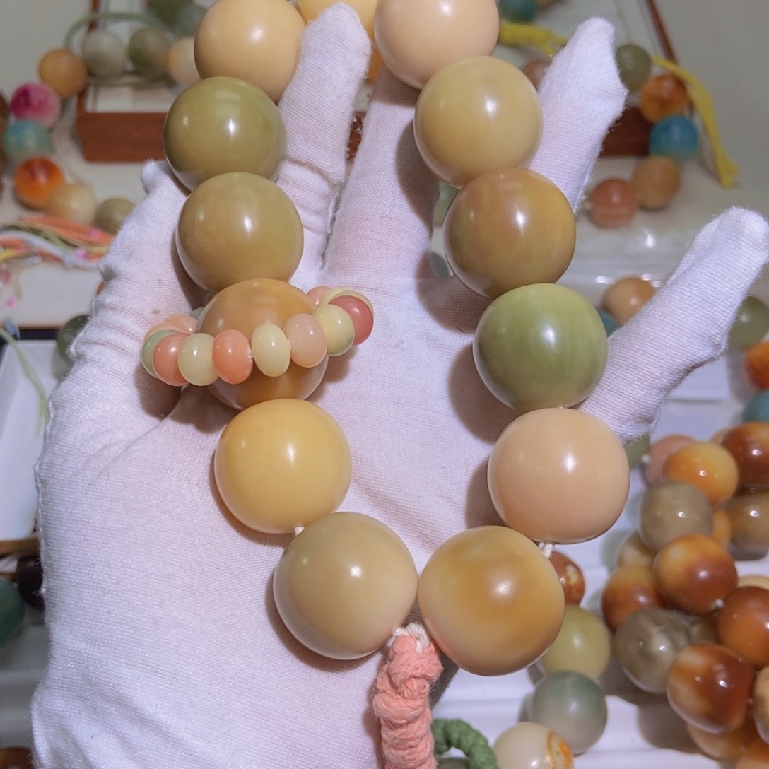 菩提根/象牙果手串凝*25mm 微 396