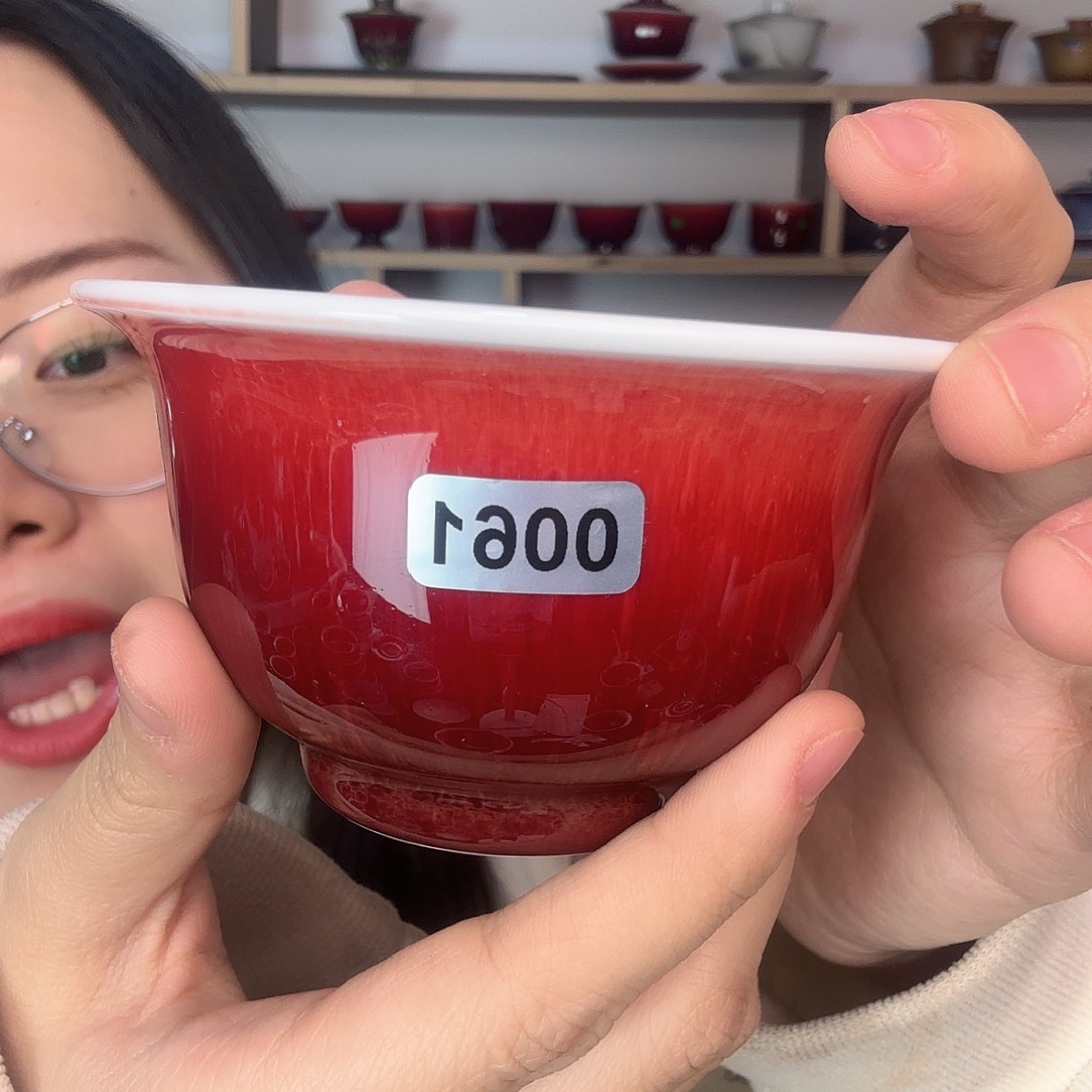 杯景德镇郎红陶瓷