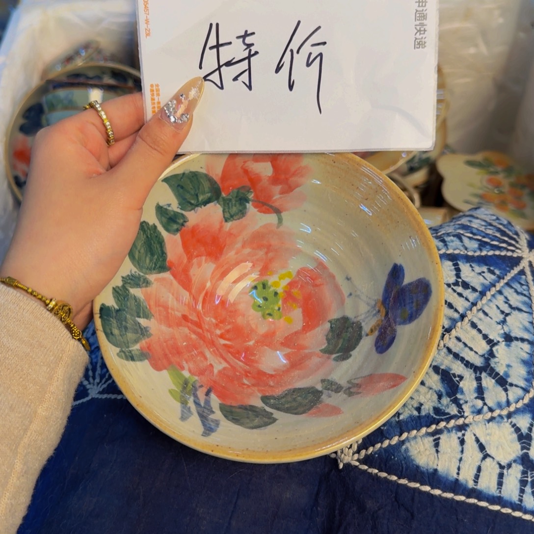 瓷片景德镇陶瓷手工手绘