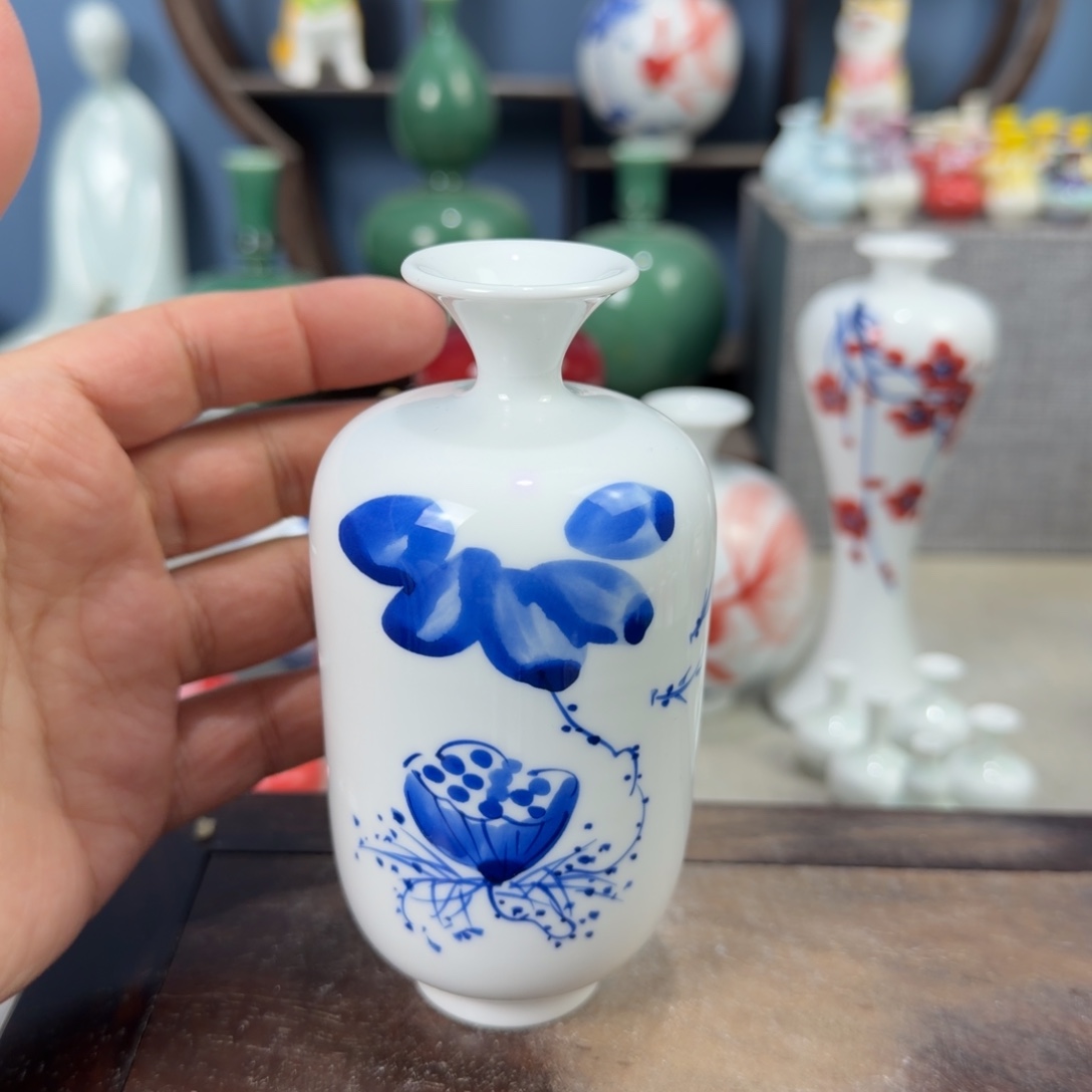 陶瓷手工小花器摆件