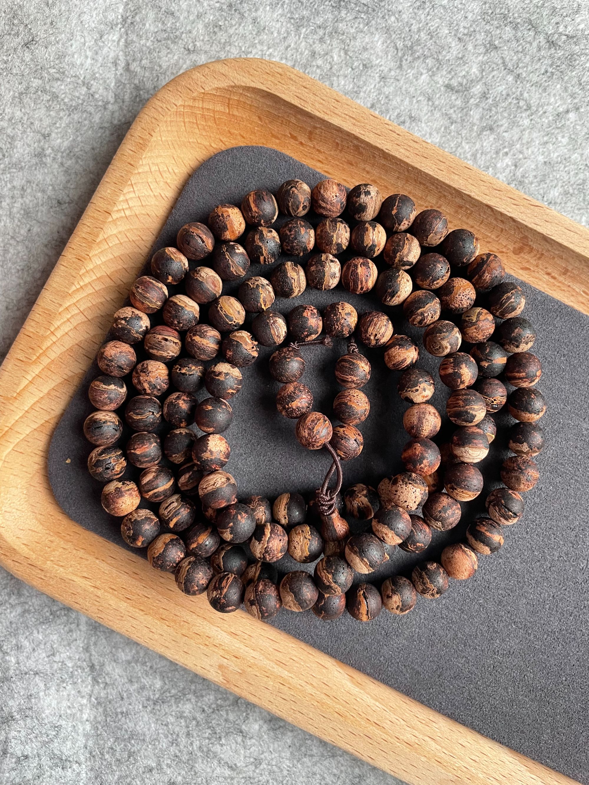 降真香黄金甲手串8mm手链108颗高油性倍半萜老料